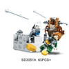 Ghost Tribes Series Knight Skeleton War Action Figures Building Block Compatible Legoe Enlighten Brick Toys For Children Friends