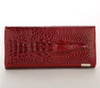Genuine Leather Women Wallet Crocodile Head Cow Leather Wallet Fashion Women Purse 3D Long designer Money Clip Carteira Feminina