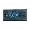 Genuine Leather Women Wallet Crocodile Head Cow Leather Wallet Fashion Women Purse 3D Long designer Money Clip Carteira Feminina