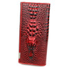 Genuine Leather Women Wallet Crocodile Head Cow Leather Wallet Fashion Women Purse 3D Long designer Money Clip Carteira Feminina