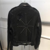 Genuine Leather Sheepskin Jacket Women Spring Autumn Rivet Real Leather Coat Fashion Bright Color Single Leather Jacket Female