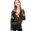 Genuine Leather Jacket Women Short Female Sheepskin Coat Lady Locomotive Style Sheepskin Coat Real Sheep Leather Jacket