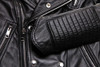 Genuine Leather Jacket Women Sheepskin fashion covered button Jaqueta De Couro Womens Coats And Jackets Winter 2016 Black