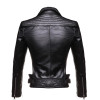 Genuine Leather Jacket Women Sheepskin fashion covered button Jaqueta De Couro Womens Coats And Jackets Winter 2016 Black