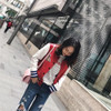 Genuine Leather Jacket Women Girls Spring Autumn Sheepskin Leather Jacket 2017 Fashion Ladies Coat Natural Red Sheepskin Coat