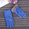 Genuine Leather Gloves for 4-8 year-old Children Winter Warm Wool Fur Gloves Minttens Natural Sheepskin Gloves for Kids