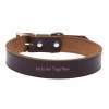 Genuine Leather Dog Collar Simple Design Puppy Harness Adjustable Small Dog Neck Strap Collar