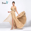 Dressv Cheap Champagne Evening Dresses 2017 Draped One Shoulder Long Chiffon Prom Dresses Robe de Soiree Formal Party Dresses Dressv Cheap Champagne Evening Dresses 2017 Draped One Shoulder Long Chiffon Prom Dresses Robe de Soiree Formal Party Dresses