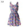 Dress Women Summer Chiffon Sleeveless Sundress Sexy Floral Mini Dress
