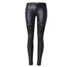Dreamskull Women's Stretchy Skinny Motorcycle Pu Leather Pants Sexy Leggings