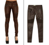 Dreamskull Women's Stretchy Skinny Motorcycle Pu Leather Pants Sexy Leggings