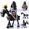 DR.TONG Single Sale The Lord of the Rings Medieval Castle Knights Rome Knights Skeleton Horses Building Bricks Blocks Toys Gifts