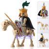 DR.TONG Single Sale The Lord of the Rings Medieval Castle Knights Rome Knights Skeleton Horses Building Bricks Blocks Toys Gifts