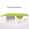 Adjustable Mandoline Slicer with 4 Interchangeable Stainless Steel Blades -Vegetable Cutter Peeler Slicer Grater BOX