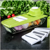 Adjustable Mandoline Slicer with 4 Interchangeable Stainless Steel Blades -Vegetable Cutter Peeler Slicer Grater BOX