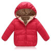Actionclub Winter Thickening Children Clothing Cotton Hooded Baby Girls Boys Winter Outwear Pure Color Coat Kids Winter Clothing