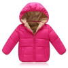 Actionclub Winter Thickening Children Clothing Cotton Hooded Baby Girls Boys Winter Outwear Pure Color Coat Kids Winter Clothing