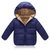 Actionclub Winter Thickening Children Clothing Cotton Hooded Baby Girls Boys Winter Outwear Pure Color Coat Kids Winter Clothing