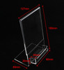 Acrylic sign clip Datasheet leaflet sign label holder frame desktop table name card holder display rack