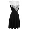 ACEVOG Women Summer Lace Dress Sexy vestidos 2017 Lady Sleeveless Lace Patchwork High Waist Pleated Casual Knee Length Dress