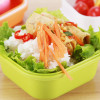 Cartoon Bento Box Square Food Grade PP+PS Baby Lunch Bento Boxes Heated Food Containers Dinnerware Lunchbox Picnic Sets Cutlery