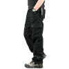 Cargo Pants Mens Cotton Solid Casual Pants Multi Pocket Military Cargo Pants Overall Mens Long Trousers Plus size 30-44