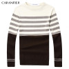 CARANFIER 2017 A/W Fashion Men Knitting Sweater Male Striped Cotton Casual Sweater O-Neck Slim Fit Pullover Men Leisure Style