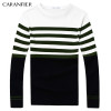 CARANFIER 2017 A/W Fashion Men Knitting Sweater Male Striped Cotton Casual Sweater O-Neck Slim Fit Pullover Men Leisure Style
