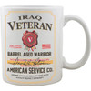 Iraq Veteran Whiskey Label Mug