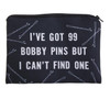 99 BOBBY PINS 3D Print simple make up bag 2017 Fashion Cosmetic case women trousse de maquillage neceser organizer pencil case