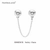 925 Sterling-Silver Essence Logo Safety Chain Beads Fit for Eu Brand Essence Bracelet Silver Beads Jewelry DIY Jewelry Wholesale