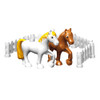 90pcs Happy Farm Animals Building Blocks Sets Large particles Animal Model Bricks Compatible with legoeINGly Duplo Baseplate