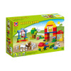 90pcs Happy Farm Animals Building Blocks Sets Large particles Animal Model Bricks Compatible with legoeINGly Duplo Baseplate