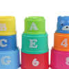 9 pieces/lot Educational kids Toys Figures Letters Folding Cup Stacking Pagoda Baby Children Juguetes Early Intelligence