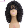 Medium Length Afro Kinky Curly Synthetic Full Wig Heat Resistant Fiber Hair Wigs For Black Women Medium Length Afro Kinky Curly Synthetic Full Wig Heat Resistant Fiber Hair Wigs For Black Women