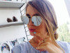 Mecol 2016 New Cat Eye Sunglasses Women Brand Designer Fashion Twin-Beams Rose Gold Mirror Cateye Sun Glasses For Female UV400