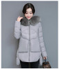 MECEBOM Women's Jacket Winter 2017 New Medium-Long Cotton Parka Plus Size Coat Slim Ladies Casual Clothing