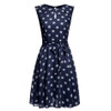 Meaneor 2017 sexy vestido summer dress dot print chiffon elegant casual bow Dot Print dress women Ladie Girls Lovely dresses