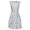 Meaneor 2017 sexy vestido summer dress dot print chiffon elegant casual bow Dot Print dress women Ladie Girls Lovely dresses