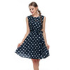 Meaneor 2017 sexy vestido summer dress dot print chiffon elegant casual bow Dot Print dress women Ladie Girls Lovely dresses