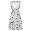 Meaneor 2017 sexy vestido summer dress dot print chiffon elegant casual bow Dot Print dress women Ladie Girls Lovely dresses