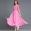 MCQY8267L#New spring summer 2017 Bohemian chiffon lace long green bride wedding toast dress cheap wholesale Bridesmaid Dresses