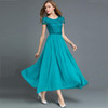 MCQY8267L#New spring summer 2017 Bohemian chiffon lace long green bride wedding toast dress cheap wholesale Bridesmaid Dresses