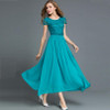 MCQY8267L#New spring summer 2017 Bohemian chiffon lace long green bride wedding toast dress cheap wholesale Bridesmaid Dresses