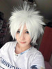 MCOSER HitmanReborn Byakuran Gesso Short Silvery White Wig 32cm Cosplay Wig Free Shipping