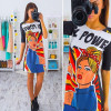 MCCKLE 2017 Women Dress Vintage Printed Short Sleeve Slim Party Dresses Vestidos Ladies Mini Fashion club dress