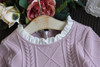 MBBGJOY 2-6years Baby Girls Knitted Dress Winter Autumn Kids Tutu Dresses Long-sleeved Baby Girl Toddler Clothing Knit Mesh