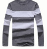 Liseaven 2017 New Autumn Winter Mens Long Sleeve T-Shirt O Neck Striped T Shirt for Men
