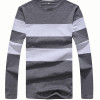 Liseaven 2017 New Autumn Winter Mens Long Sleeve T-Shirt O Neck Striped T Shirt for Men