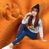 LinsDenim Woman Thick Velvet Warm Jeans Winter Elastic Skinny Denim Pants High Waist Jeans Female Stretch Pencil Pants For Women